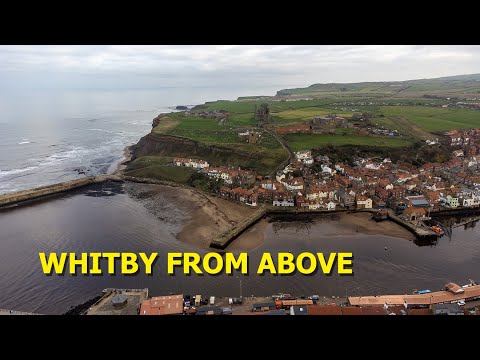 Whitby, North Yorkshire from the air. DJI Mini 2 Drone footage [4K]