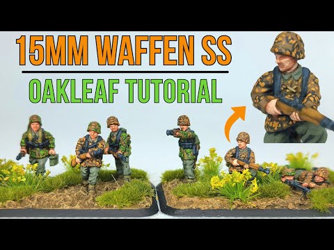 15mm Waffen SS Painting Tutorial | Oakleaf | Plastic Soldier Company