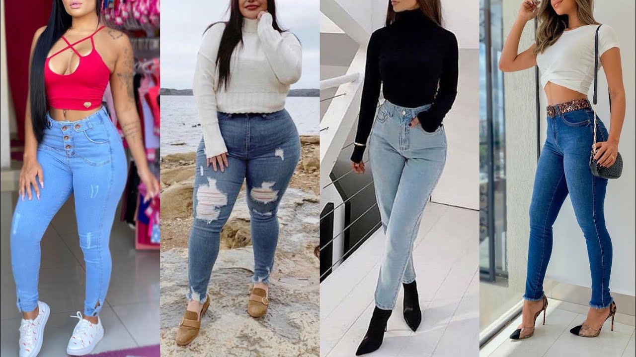 LOOKS ESTILOSOS COM CALÇA JEANS FEMININA.😉😍