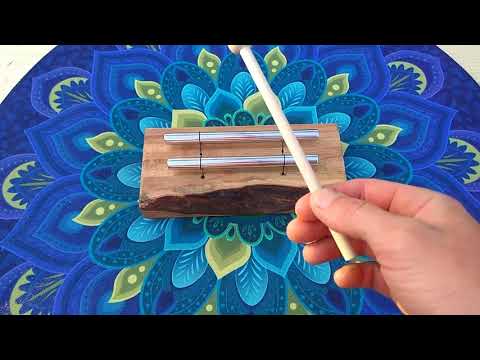 Double Energy Bar Chime - Handmade Harmonic Energy Chime “D7” and “E7”