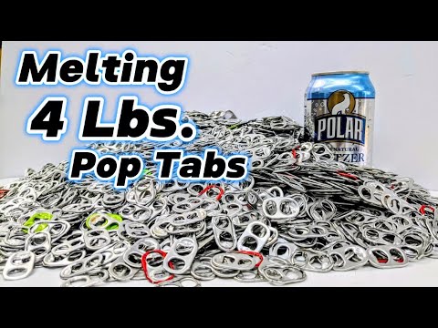 Melting 4 Lbs. of Soda Can Pull Tabs - 4 Lbs. of Good Aluminum Pop Tabs