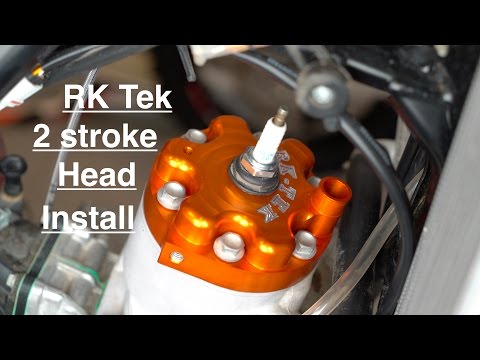RK Tek 2 Stroke Performance Head Installation 2017 KTM 300 XC - Episode 191