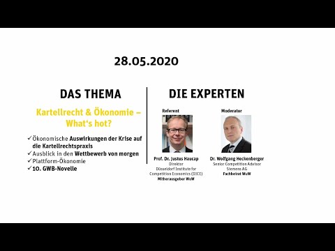WuW DIALOG - Aktuelles aus der Kartellrechtspraxis - Kartellrecht & Ökonomie