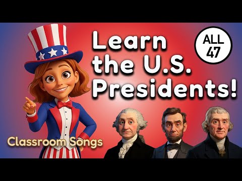 US Presidents Song for Kids 🇺🇸 (All 47 Presidents) | Learn With JoJo – Classroom Songs