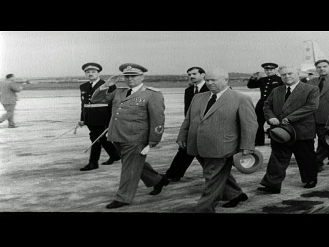 HD Stock Footage Krushchev Apologizes To Tito