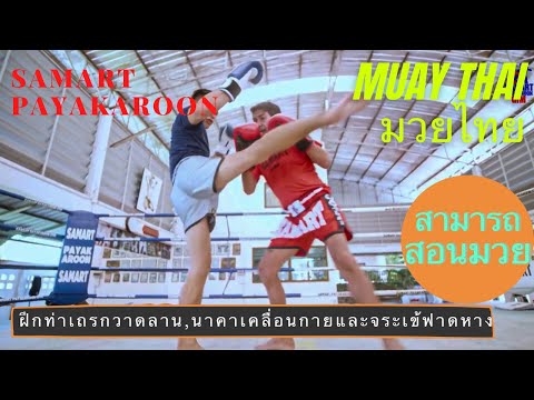 Sweeping kick, elbow technique and spinning kick- Mae Mai Muay Thai #แม่ไม้มวยไทย #muaythai #สามารถ