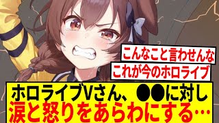 【悲報】ホロライブVtuberさん、●●に対し涙を浮かべ訴える【反応集】