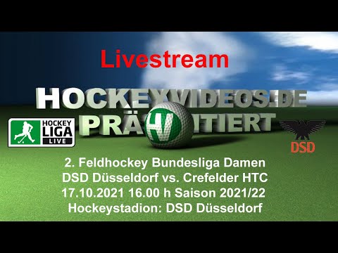 2. Feldhockey Bundesliga Damen DSD Düsseldorf vs. Crefelder HTC 17.10.2021 Livestream
