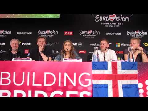 ESCKAZ in Vienna: Press Conference Maria Olafs (Iceland)