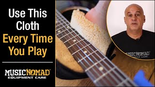 The Cloth to Use Every Time you Play Guitar to Clean, Maintain & Preserve your Body, Neck & Strings