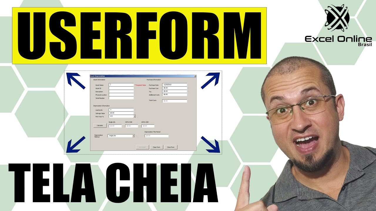 ✅Como deixar o USERFORM em Tela Cheia para qualquer Resolução