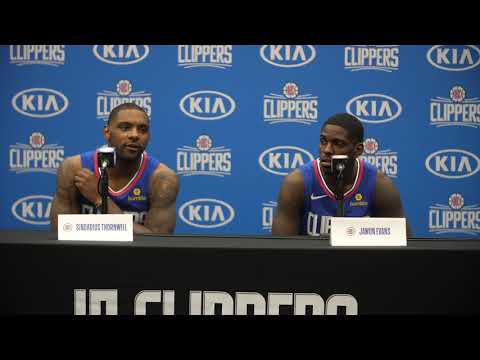 Jawun Evans and Sindarius Thornwell Press Conference | 2018 LA Clippers Media Day