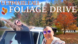 Fall Foliage Drive New Hampshire 2025 | New England's Best Leaf Peeping, Travel Vlog White Mountains