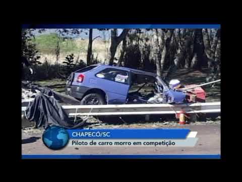 Piloto morre durante competição automobilística no Oeste de SC
