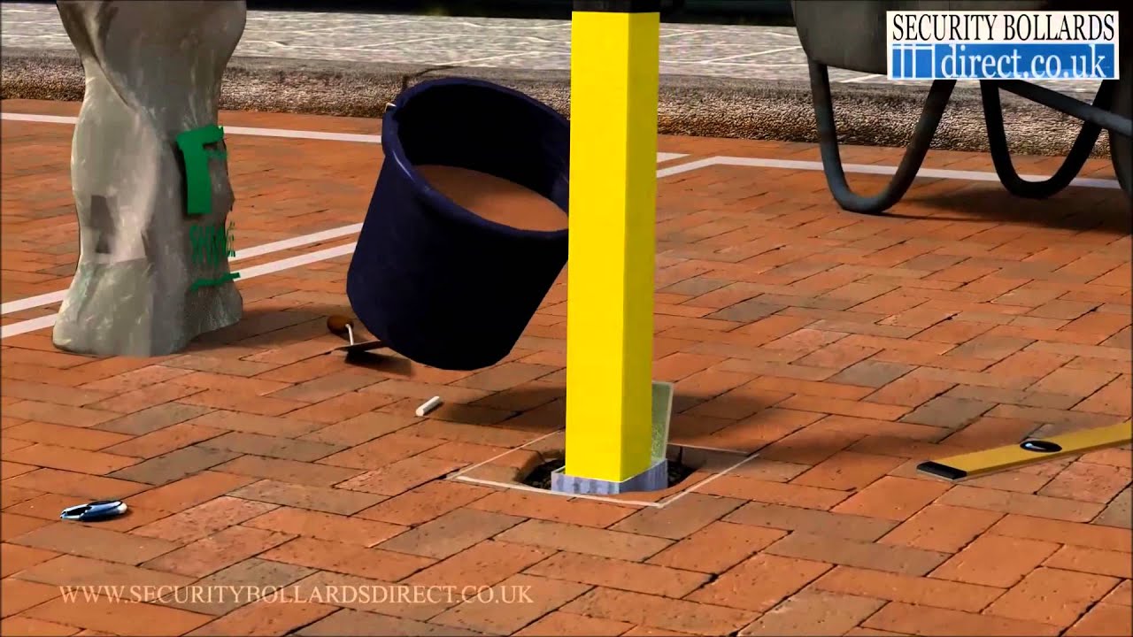 How to install and use a removable, lift out parking post on a private parking space.