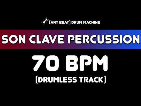 70 bpm Son Clave Percussion Drumless Track