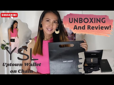 Yves Saint Laurent - Uptown Wallet on Chain - Unboxing and Review