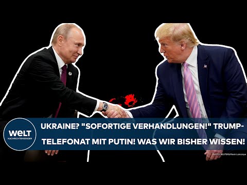 UKRAINE-KRIEG: "Sofortige Verhandlungen!" Trump telefoniert mit Putin! Was wir bisher wissen!