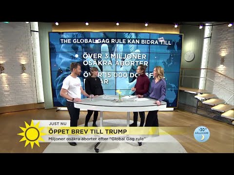 RFSU i öppet brev till Trump om nya abortregeln: "Handlar om flickors och kvinnors liv" -