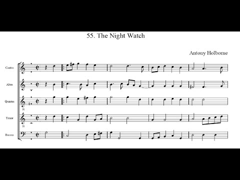 Antony Holborne - The Night Watch. {w/ score.}
