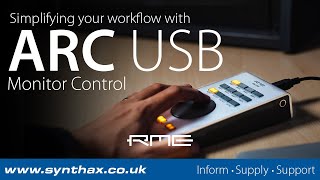 Video thumbnail for RME ARC USB - Simplifying Your Workflow: Monitor Control by Synthax Audio UK