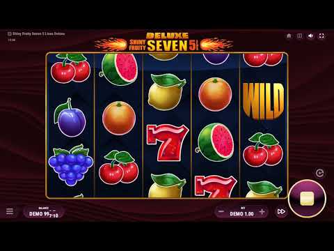 Shiny Fruity Seven 5 Lines Deluxe – Video Gameplay