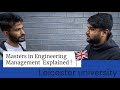 Masters in  Engineering management in Leicester University | Telugu Vlogs | United Kingdom