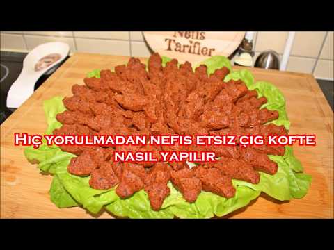 10 Dakikada Etsiz çiğ köfte tarifi