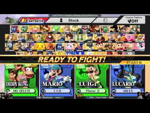 EXP 2015 --- SM4SH: EGE  Chrim Foish + Poke vs EMG  Blacktwins + Astro