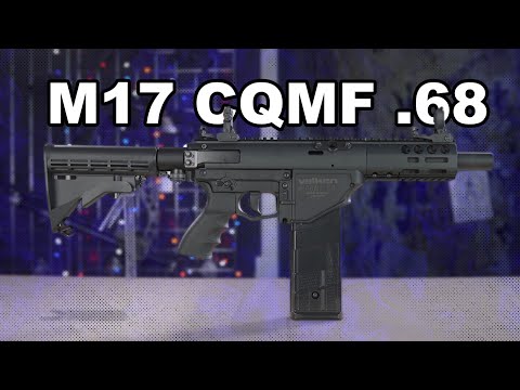 Valken CQMF M17 .68 Paintball Gun shooting and review