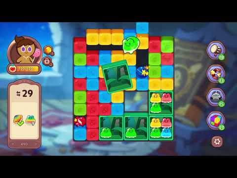 CookieRun: Witch's Castle Level 490 [Gameplay] | Cookie Run Witch Castle #match3 #cookie #run