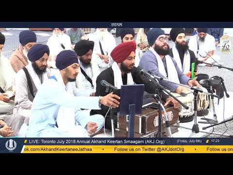 076 Toronto July 2018 Friday Evening Bhai Navjot Singh Jee