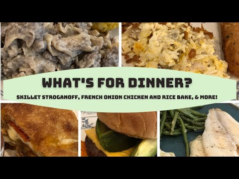 What's For Dinner? (#172) | NEW French Onion Chicken & Rice Bake | Easy Dinner Ideas!