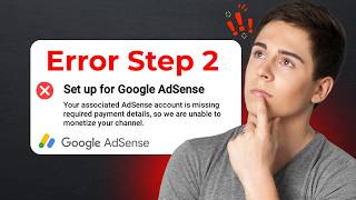 Youtube Monetization Step 2 Error | FIX ADSENSE Account Suspended 2026 | adsense error step 2