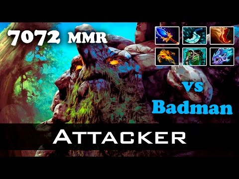 Dota 2 - Attacker Tiny vs Badman - 7072 MMR Ranked Match