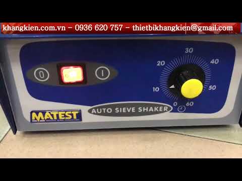 Hướng Dẫn Sử Dụng Máy lắc sàng Matest Model A060 01