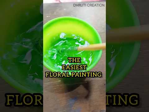 How to paint a flower-Easy tutorial for beginners|😱💐🖌️|हाऊ टू पेंट ए फ्लावर| #shorts #flowers #easy