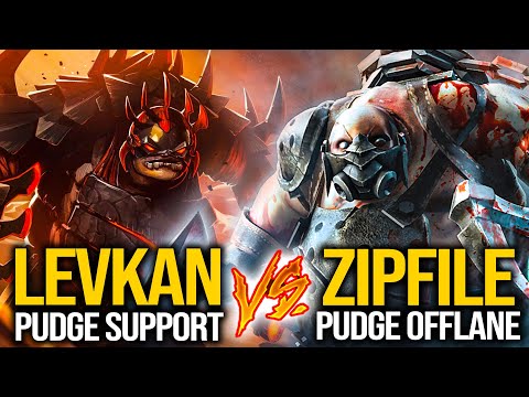 1st Game LEVKAN Plays Pudge SUPPORT | 2nd Game ZIPFILE Plays Pudge OFFLANE | Pudge Official