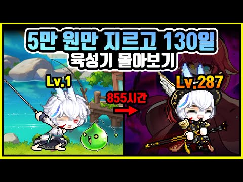 메이플 챌린저스 월드 육성 몰아보기 [5만 원 지르고 카링까지] - 렌 편