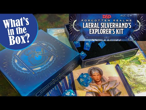 D&d forgotten realms laeral silverhand's explorer's kit dice...