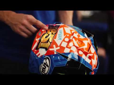 JUSTIN BARCIA ARAI VX-PRO4 HELMET REVEAL