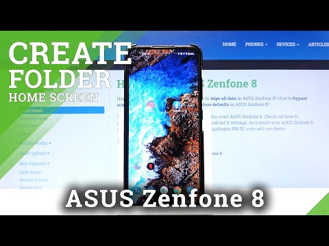 How to Create Folders on Home Screen in Asus Zenfone 8? Customize Home Screen