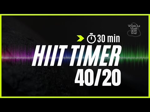 30 min of Dance music with Hiit timer 40 sec train 20 sec rest | Mix 66