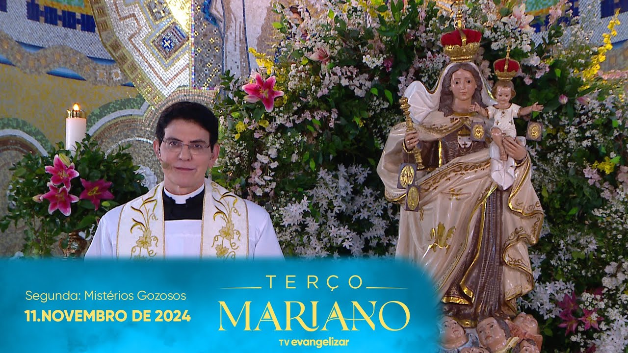 Segunda-Feira: Mistérios Gozosos | Terço Mariano com @PadreManzottiOficial | 11/11/24