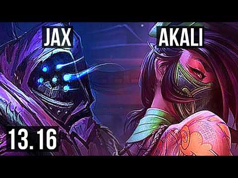 JAX vs AKALI (TOP) | 6 solo kills, 1.7M mastery, 10/2/4 | NA Grandmaster | 13.16