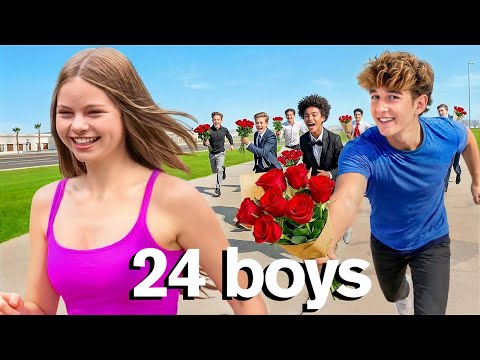 Hiding From 24 BOYS in 24 HOURS