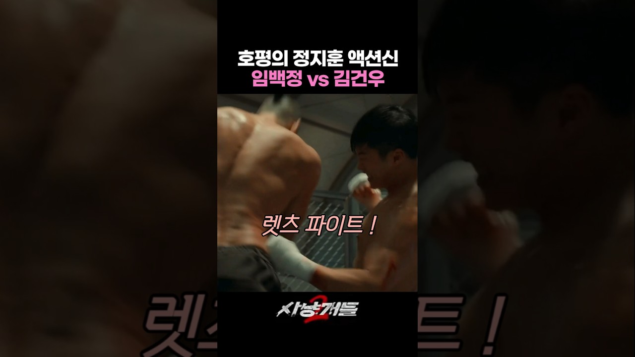 호평의 정지훈 액션신 #사냥개들2