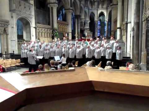 Croydon Male Voice Choir singing Halleluja at Canterbury Cathedral.