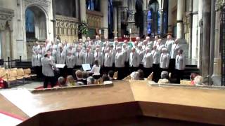 Croydon Male Voice Choir singing Halleluja at Canterbury Cathedral.