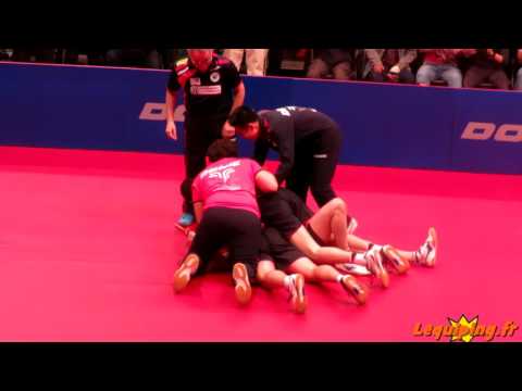 Pontoise-Cergy vs. Eslöv_Ligue des Champions_Tristan Flore vs. Xu Hui_La balle de match et de titre